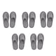 thumbnail image 1 of 5 pares de pantuflas plegables de viaje sencillas, para el hogar, portátiles (gris), 1 of 7