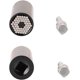 thumbnail image 3 of 7-19mm Universal Wrench Head Set Socket Sleeve Ratchet Bushing Spanner Key Magic Hand Tools W/Adapter /Gold, 3 of 4