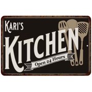 Karis Kitchen Sign Metal Wall Decor Dift 8x12 208120019419