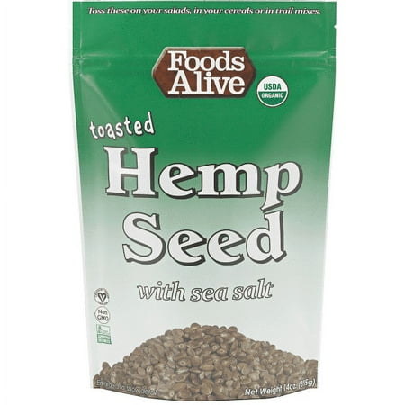 Foods Alive Toasted Hemp Seed with Sea Salt 14 oz - Vegan