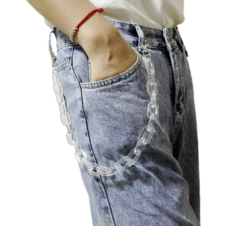 GENEMA Skirts Pants Chain Single Layer Chains Star Moon Sun Shape Pendant  Charm Waist Wallet Chain Pocket Chain for Women Men 