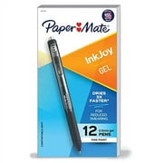 Paper Mate InkJoy Gel Pens, Fine Point, Black, 12 Count