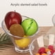 thumbnail image 3 of Ensaladera De Acrílico Diseño Inclinado Versátil Durable Capacidad Moderada Exquisita Artesanía Para Ensaladas, Comidas Calientes, Platos, Postres Y Frutas, 3 of 8