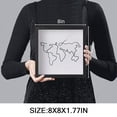 thumbnail image 4 of Travel Adventure Archive Shadow Box For Memories,8x8 Inch Concert Travel Ticket Stub Memory Top Loading Shadow Keepsake Box With Slot On Top (Black, 8x8), 4 of 7