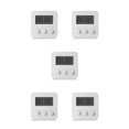 thumbnail image 1 of pitrice Wall Mount Digital Timer Clock Time Management Teachers Training Workout Timing Device Household Bakery White 5Set, 1 of 6