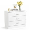 thumbnail image 7 of Hassch 3-Drawer Night Stand, Drawer Cabinet, Modern Bedside Table for Bedroom Living Room, Space-Saving, White, 7 of 7