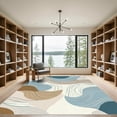 thumbnail image 2 of ODIKA 3'x5' Machine Washable Non-Slip Area Rug, Abstract Greige High Traffic Rug, Beige, 1050073, 2 of 7
