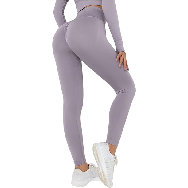 Leggings De Mujer con Bolsillos Moda Cintura Alta Sin Costuras Color Sólido Pantalones De Yoga Correr Fitness Leggings, SL