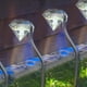 thumbnail image 4 of Paquete de 4 luces solares LED de diamante para decoración de jardín, camino, pasarela, Patio, césped y Patio, 4 of 5