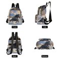 thumbnail image 2 of JIALIOU Mini Backpack Purse for Women Quilted Casual Daypack Small Travel Shoulder Bag, Horse Galloping in Snow, 2 of 7