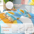 thumbnail image 2 of Queen 4 Piece Bedding Set Ocean Beach Blue Sky Loungers Soft Breathable Duvet Cover and Pillowcase, Sun Umbrella Starfish Duvet Cover Set Bed Sheets for Bedroom Dormitory Guest Room, 2 of 9
