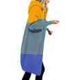thumbnail image 2 of UAMVSH Oversized Hoodies for Women Loose Fit Printed Full Zip up Knee Length Sweatshirts Coats Casual Long Sleeve Hooded Jackets with Pockets(X-Large,Yellow 2), 2 of 5