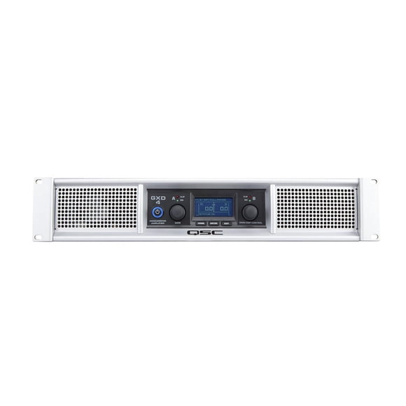 QSC - Amplificador de potencia con DSP (600 W, clase D, 2 canales), Amplificador de potencia GXD4, M