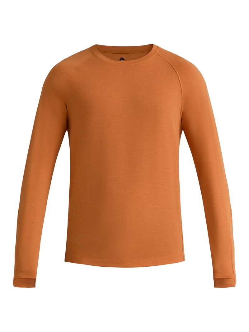 Ozark Trail Men's Long Sleeve Merino Wool Blend Tee with UPF50+
