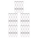 thumbnail image 2 of Ganchos de cortina de ducha Naiovety 12 piezas de Acero inoxidable accesorios universales Blanco CBP227746, 2 of 6