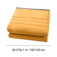 thumbnail image 3 of Qocolhg Summer Cooler Quilt - Cooling Blankets for Hot Sleepers, Skin-friendly Plain Printed Washed Cotton Summer Quilt, Bedding Soft Coverlet Quilts for Kids, 39x59 inch, Yellow, 3 of 5