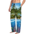 thumbnail image 6 of Disketp Island And Coral Reef Men's Pajama Pants - Ultra Soft Fleece Sleep and Lounge Pants (Size: S-XXL)-Large, 6 of 6