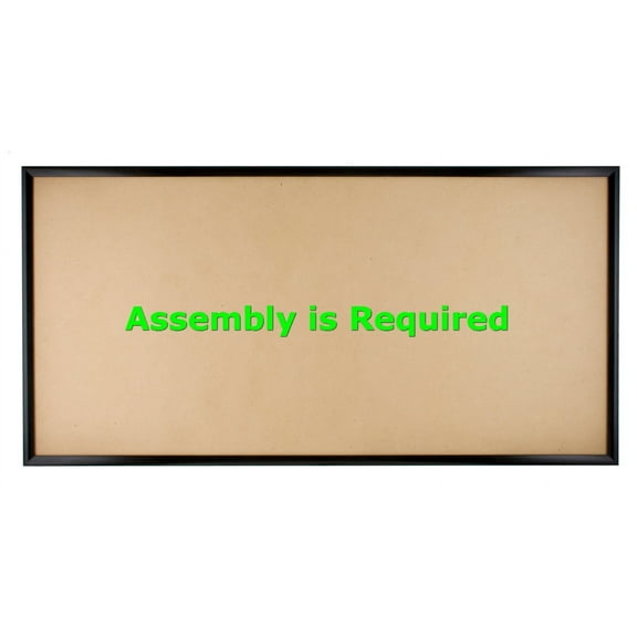 Quadro Frames 10x21 inch Picture Frame, Black, Style P375-3/8 inch Wide Molding