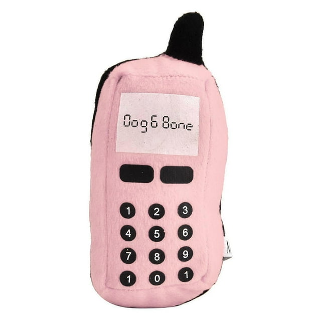 Jouet à mâcher interactif en peluche pour chien et chat (rose)