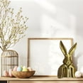 thumbnail image 6 of Spring Bunny Easter Decoration,9.84 Inch Vintage Gold Plastic Bunny Statue,Easter Bunny Figurines Easter Table Centerpiece Decorative,Bunny Sculpture Gift for Farmhouse Home Indoor Decor,Gold, 6 of 6