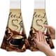 thumbnail image 1 of Juego de 2 toallas de cocina colgantes con lazo Coffee Element: microfibra suave y superabsorbente, decorativa, para platos y manos, ideal para té y café., 1 of 9