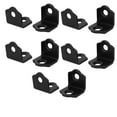 thumbnail image 2 of 18mmx18mmx18mm 90 Degree Angle Bracket Corner Brace Joint Fastener Black 10pcs, 2 of 4