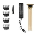 thumbnail image 1 of Graflsoa Tondeuse à Cheveux Électrique Rétro T9 avec Base de Chargement en Or Titane, Batterie Lithium Intégrée, 4 Peignes Réglables, Rechargeable par USB, Usage Professionnel et Domestique, Lame en Acier Inoxydable, Lisse, 1 of 6