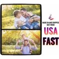 thumbnail image 3 of Custom Photo Throw Blanket Customized Pictures Blanket Personalized Soft Fleece Blanket for Family Wedding Birthday Christmas Valentines Day Gifts for Women Him Her, 3 of 6