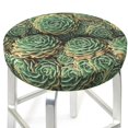 thumbnail image 3 of Kll Succulents Round Bar Chair Cushion Cover 13 Inch,Bar Stool Protector With Elastic, Soft Washable, 3 of 7