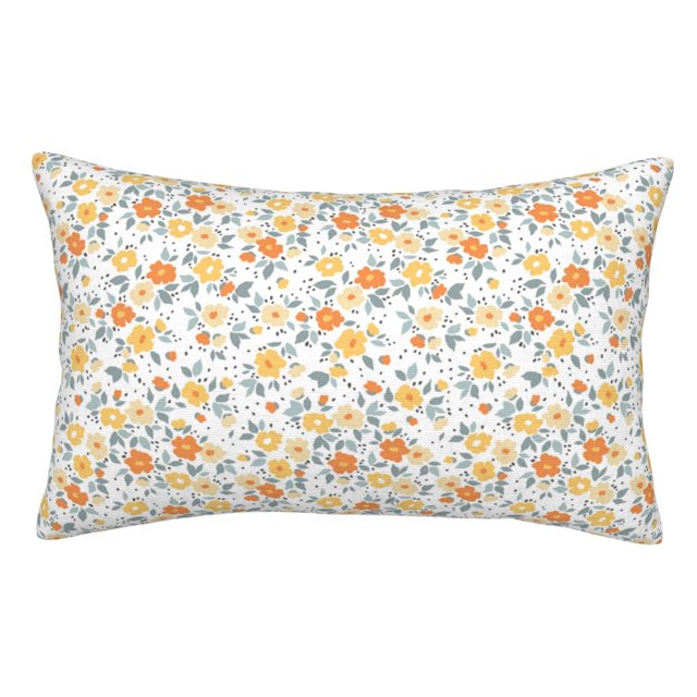 Fotbe Floral1 Funda de Almohada Decorativa Estilo Occidental, Lujo en Algodón, Fundas para Almohadas King, Cojín Estampado para Decoración del Hogar-20"x30"
