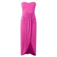 thumbnail image 4 of JIRNDf Robes de Printemps pour Femmes 2025 Tendance Plage Débardeur Sans Manches Ample Col Rond Robe Bohème Femme Ligne A RD1 m, 4 of 5