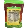 thumbnail image 3 of NOW Foods - NOW Real Food Raw Pumpkin Seeds - 1 lb., 3 of 3