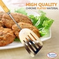 thumbnail image 4 of Alpine Cuisine Spatula with Comfortable Handle 13-Inches - Chrome Heat Resistant Kitchen Spatulas - Barbecue Spatulas Turner for Cooking - Dishwasher Safe, 4 of 7