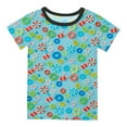thumbnail image 4 of Utlike Ensemble de Pyjama pour Garçons 3 Pcs Vêtements de Nuit Doux Col Rond T-Shirt à Manches Courtes Shorts Pantalons Ensemble de Pyjamas 3 Pcs Vêtements de Maison Tenue de Séance Photo pour Nouveau-Né Garçon Taille 5 Ans-6 Ans, 4 of 5