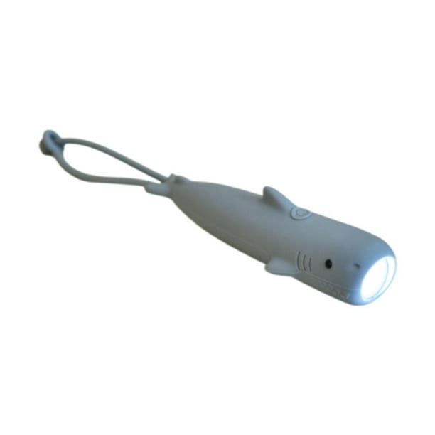 Linda linterna LED mini flash luz suave agarre ergonómico forma animal de mano Tiburón