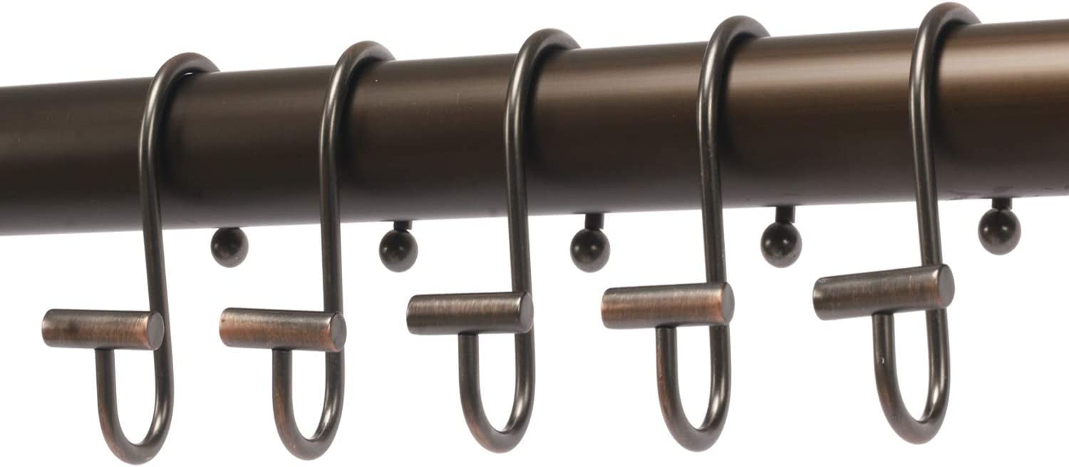 Oil Rubbed Bronze Shower Curtain Rings Heavy Duty Rustproof Stainless