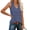 Navy, variant on Women's Tanks & Camis Summer Striped Print V-Neck Tank Tops Comfy Loose Fit Sleeveless Standard Straps Summer Shirts