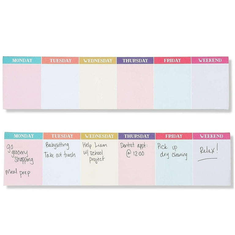 Large Sticky Notes 6x8in, Calendar Planner Note Pads, to Do List Sticky  Notes for Wall Fridge Mirror, Cute Sticky Notes for Home Office School,  Strong