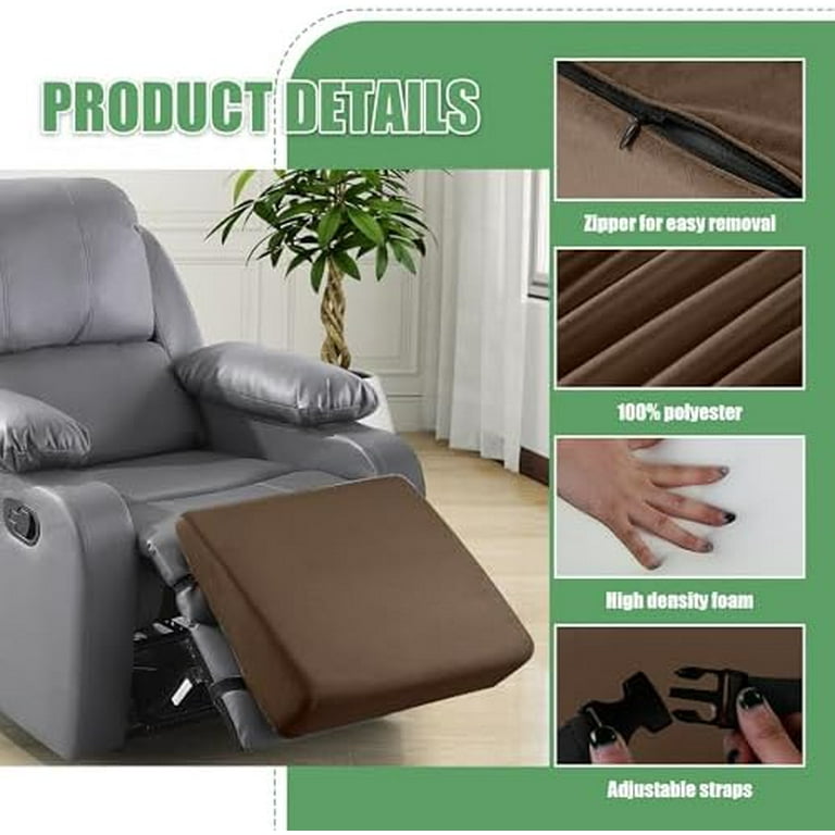 Large Recliner Leg Pillow,Memory Foam Recliner Cushion Wedge Shape