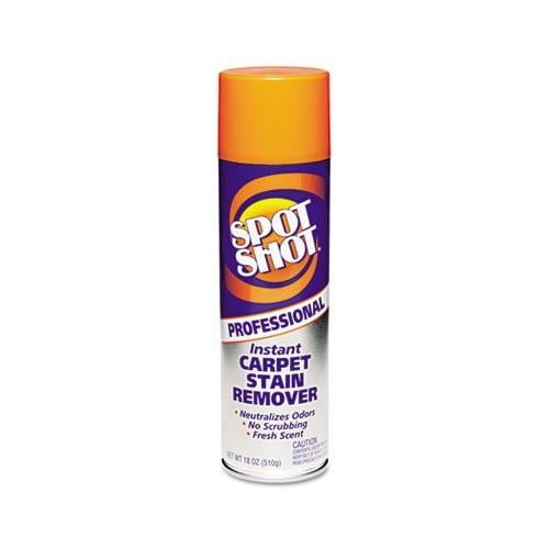 Spot Shot Professional Instant Carpet Stain Remover, 18oz Spray Can, 12