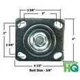 thumbnail image 2 of CasterHQ 4" X 2" INCH SWIVEL CASTER -SEMI-STEEL CAST IRON WHEEL - 700 LBS CAPACITY - 4 inch x 2 inch - Heavy Duty - Industrial / Commercial - Roller bearing 5-5/8" overall height, 2 of 3