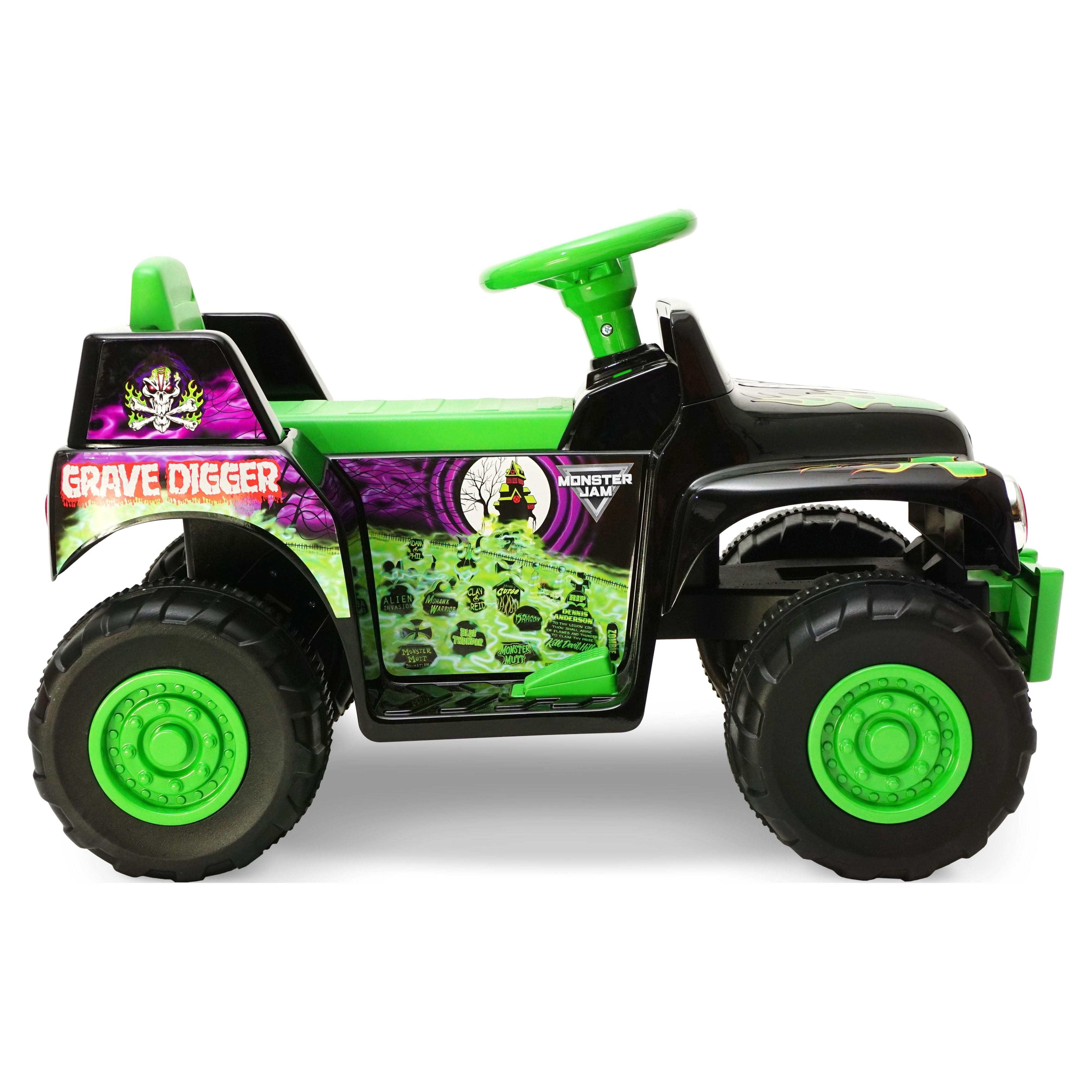 Monster jam grave digger sale mini quad 6v
