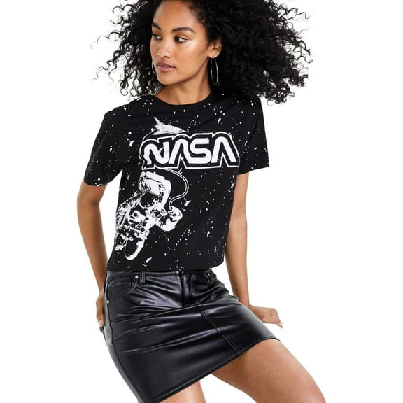 Love Tribe Womens Astronaut Nasa Print Graphic T-Shirt, Multicoloured, Medium