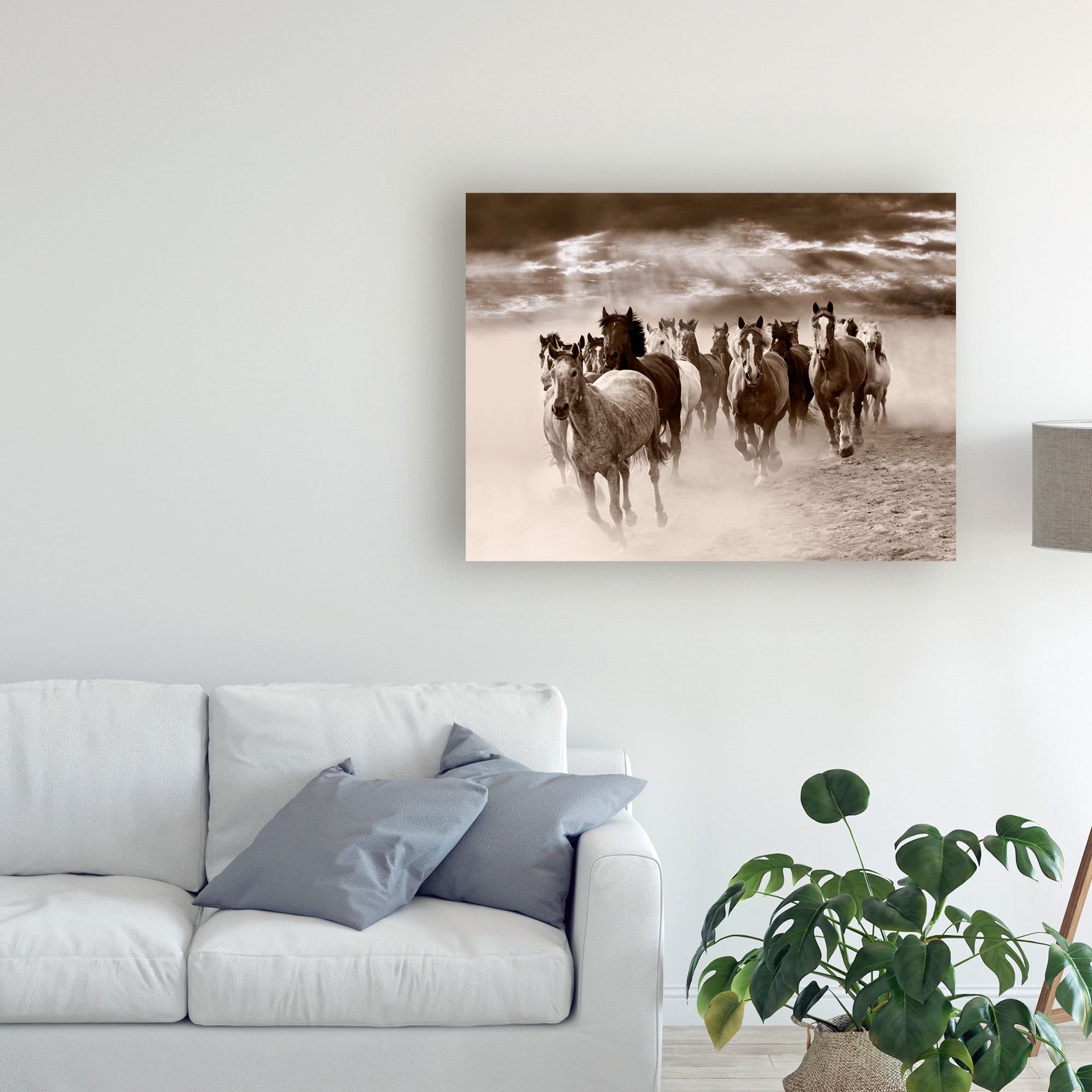 Trademark Fine Art 'Dust And Thunder Rothbury Michigan' Canvas Art by Monte Nagler