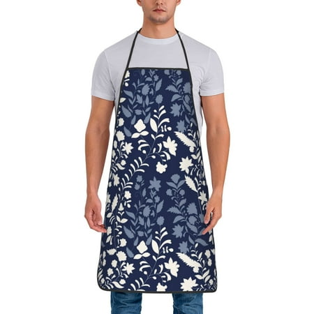

Lukts Plant Print Unisex Tie-Up Aprons Bibs for Chef Kitchen Grill Beverage Shop