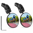 thumbnail image 1 of Bicycle Cycling Rearview Mirrors,Adjustable Handlebar Bike Mirror Convex Mirror, 2 Pack, 1 of 1