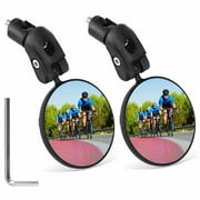 Bike Mirror, Bicycle Cycling Rearview Mirrors Adjustable Handlebar Convex Mirror