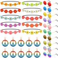 thumbnail image 1 of Set de Accesorios para Disfraz Hippie NEBURORA 30 Piezas para Carnaval, 1 of 7