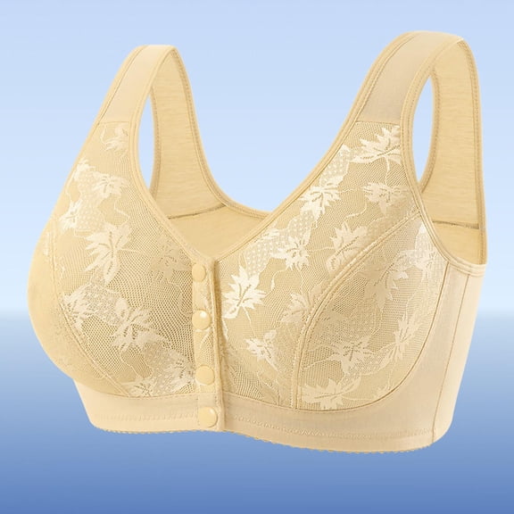 Front Hook Seamless Back Smoothing Wireless Bra For Women Comfortable Breathable Adjustable Support Everyday Wear With T Shirts Dresses Women's Sports Bras High Support Tan Bra 36ddd Sports Bras for