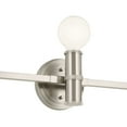thumbnail image 4 of Torche 3-Light Bathroom Vanity Light in Brushed Nickel, 4 of 8